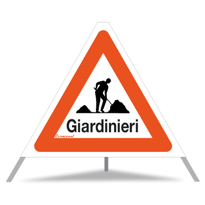 Signal pliable TRIOPAN, signal 1.14 «Giardinieri», qualité normale, grandeur 60 cm