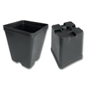 Conteneurs rectangulaires noirs 10 x 10 x 12 cm, 450 pièces