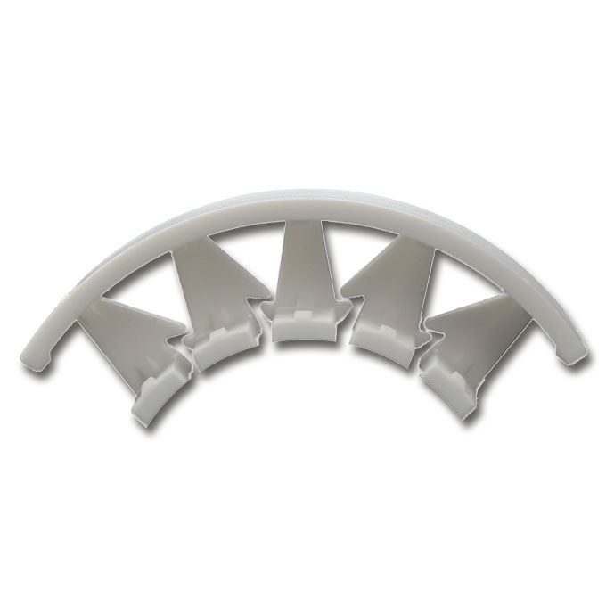 Renfort demi lune 5 mm blanc, flexible, 20'000 pièces