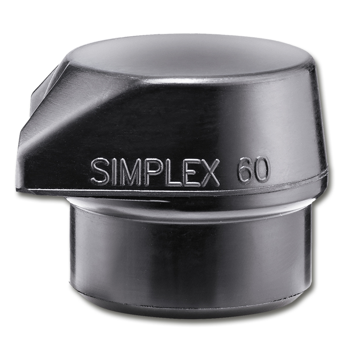 Embout de rechange noir ø 60 mm avec pied intégré pour maillet SIMPLEX