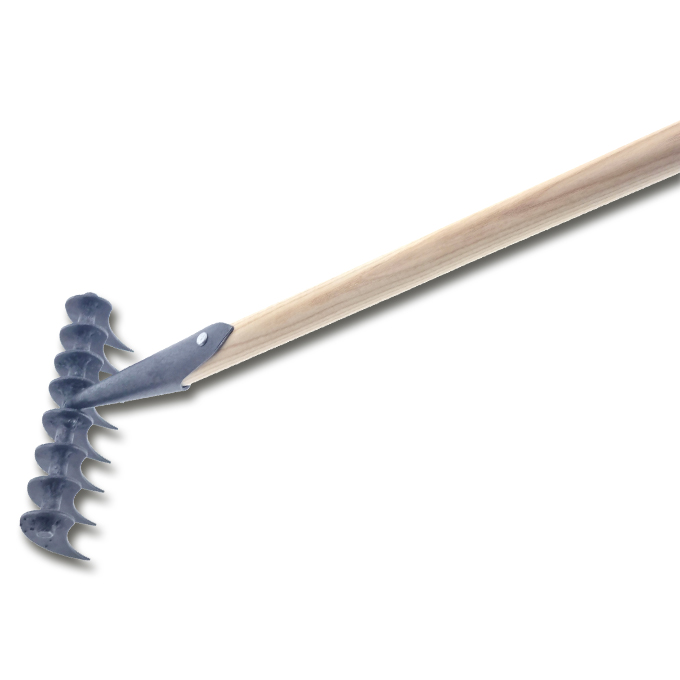 Râteau scarificateur, avec 8 dents, avec manche 140 cm
