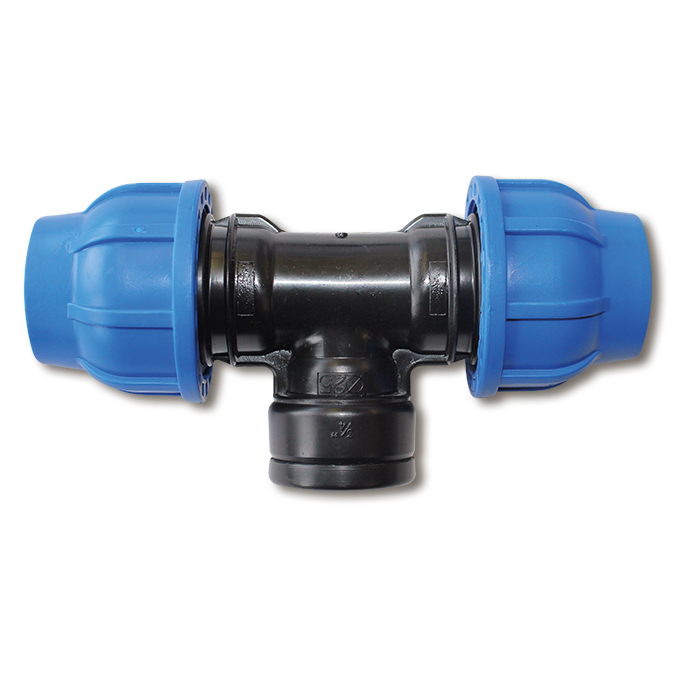 Klemmverschraubung T mit Innengewinde 25 x ¾" x 25 mm