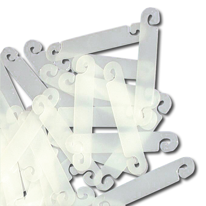 Staudenhalter Plastik, 6 cm lang, Beutel à 100 Stück