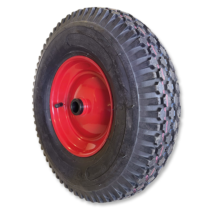 Ersatzpneurad Ø 400x100 mm, mit Stahlfelgen und Stollenprofil