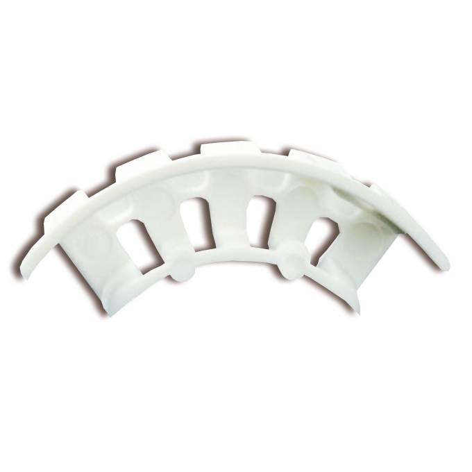 Renfort demi lune 5 mm blanc, rigide, 20'000 pièces