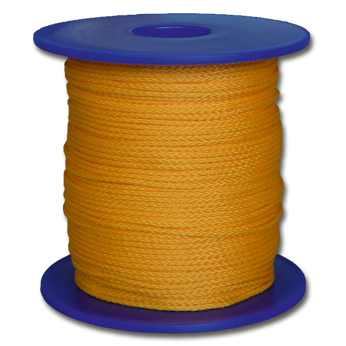 Cordeau de maçons polypropylène jaune, ø 1.5 mm, 50 m
