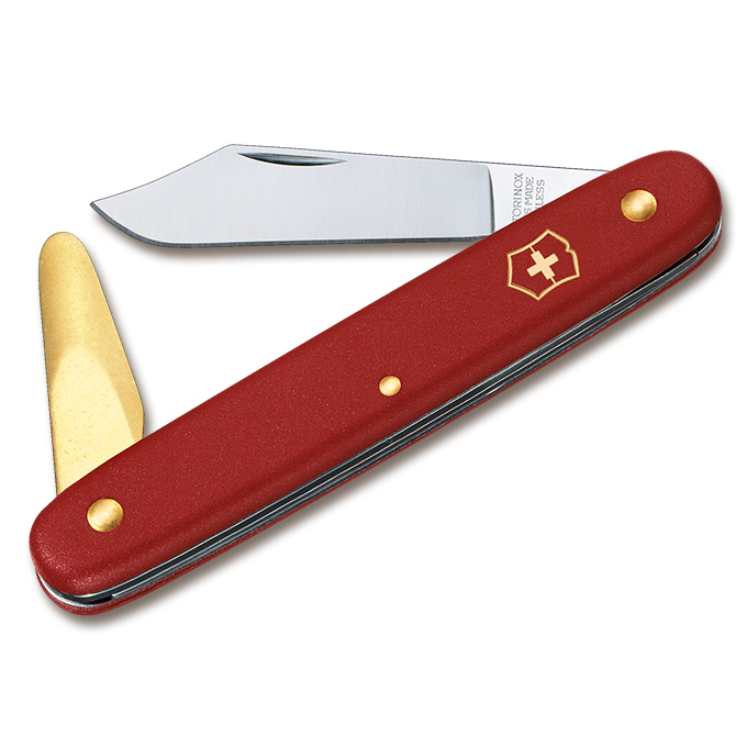 Greffoir VICTORINOX avec spatule greffoir pliable en laiton