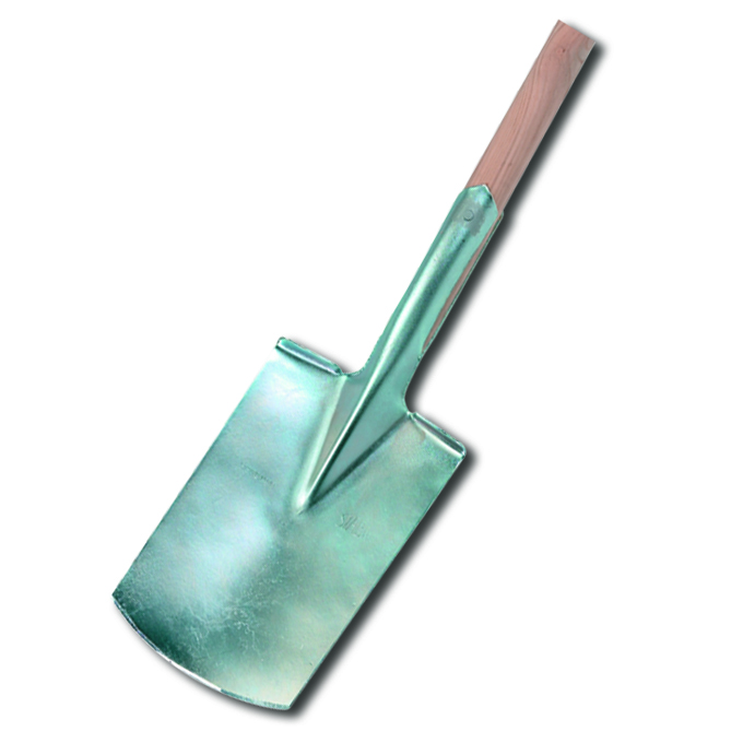 Bêche pour jardinier ROBUST, lame 28.5x18.5/18 cm, avec manche 100 cm