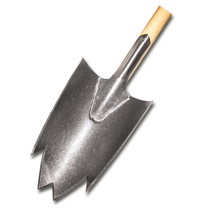 Bêche pour jardinier SHARK, lame 30x18 cm