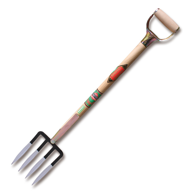 Fourche à bêcher GLORIA, 4 dents, longueur des dents 28 cm, manche en D