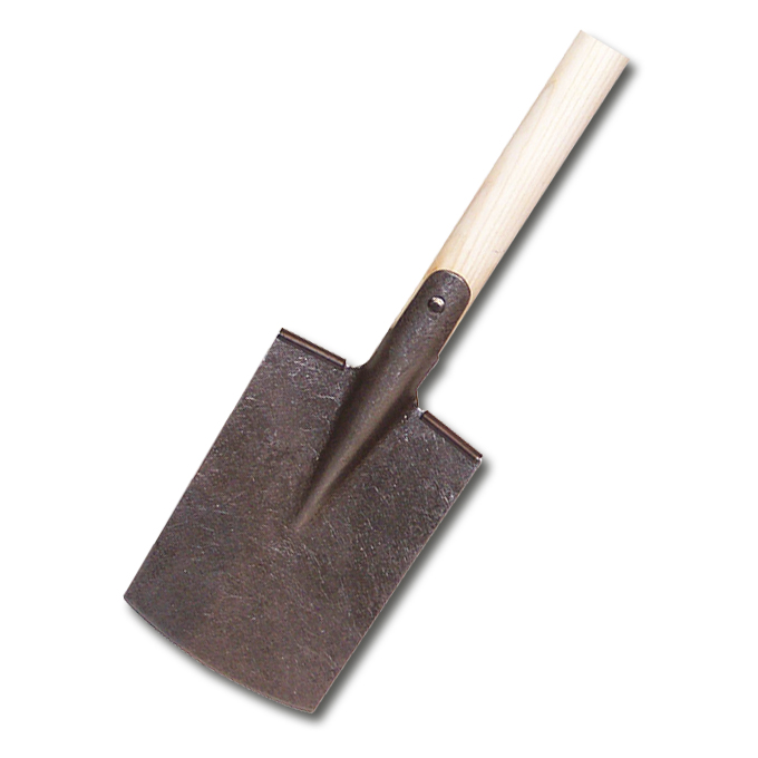 Bêche pour jardinier, forgé à main, lame 24.5 x 16.5 cm