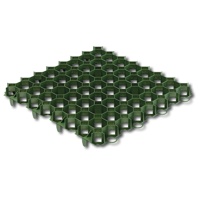 Rasengitterplatte, aus Kunststoff grün, 50x50 cm