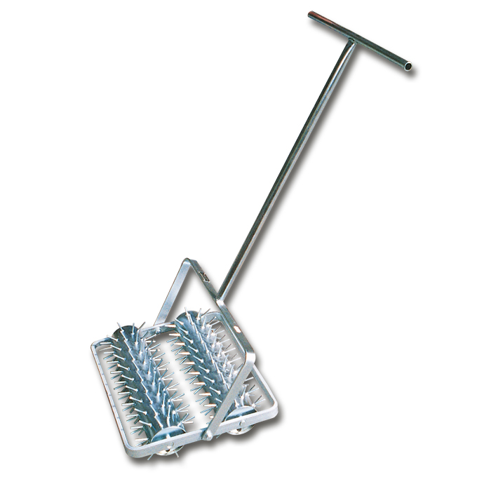 Rasen-Igel, mit zwei Walzen, Walzenbreite 50 cm