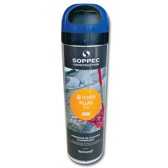 Spray de marquage fluorescent couleur bleu 500 ml