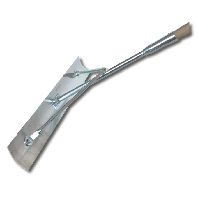 Rablet à goudron voûtée grand. 75x10x0.25 cm, manche 170 cm