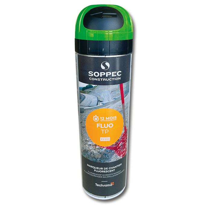 Spray de marquage fluorescent couleur vert 500 ml