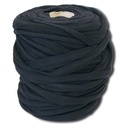 Attache textile, noire, en pur coton, bobine de 1 kg