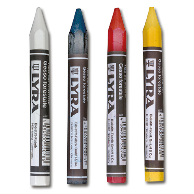 Craie à marquer LYRA rouge, hexagonale, 12 x 120 mm