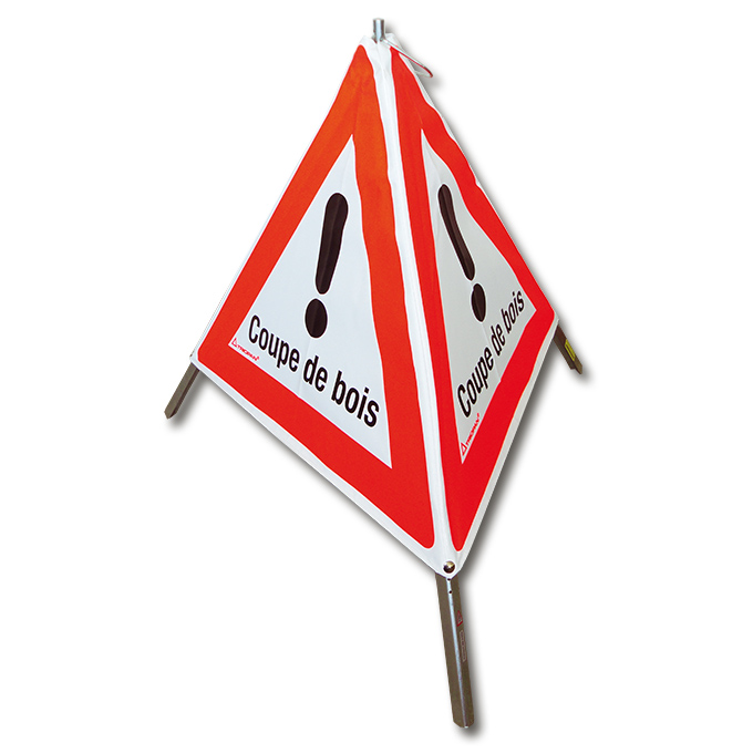 Signal pliable TRIOPAN, signal 1.30 «Coupe de bois», qualité normale, grandeur 60 cm