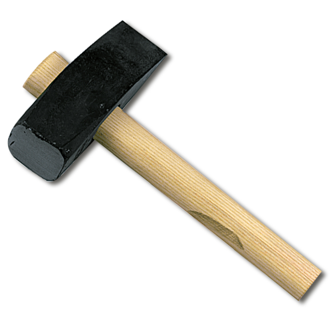 Masse à taillant, avec manche, 4 kg