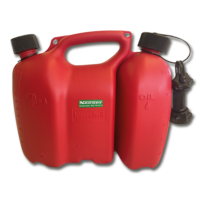 Doppelkanister PROFI rot, 3+6 Liter, 36 x 30 x 17 cm