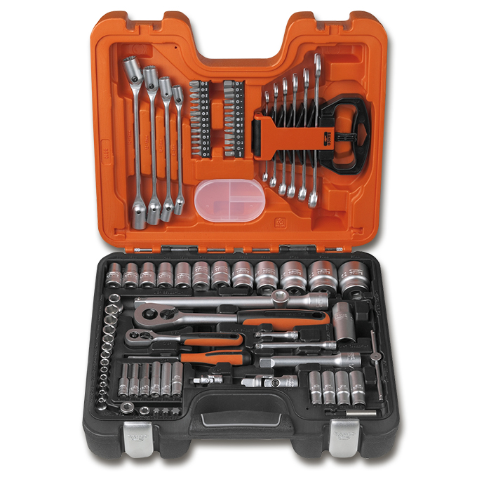 Jeu de douilles 1/4&quot; et 1/2&quot; BAHCO, 92 pièces