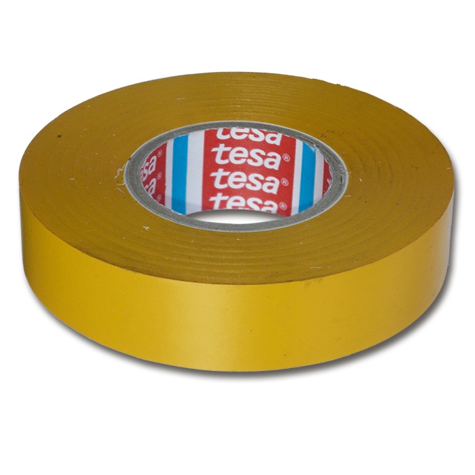 Bande isolante tesaflex®, en PVC jaune, 19 mm x 33 m