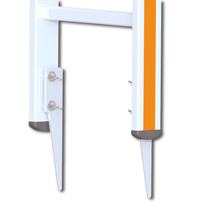 Pointe pour échelles en aluminium, livrée montée