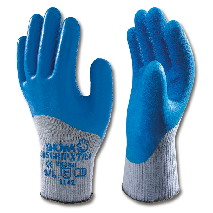 Gants de protection SHOWA GRIP XTRA bleu, taille 10/XL