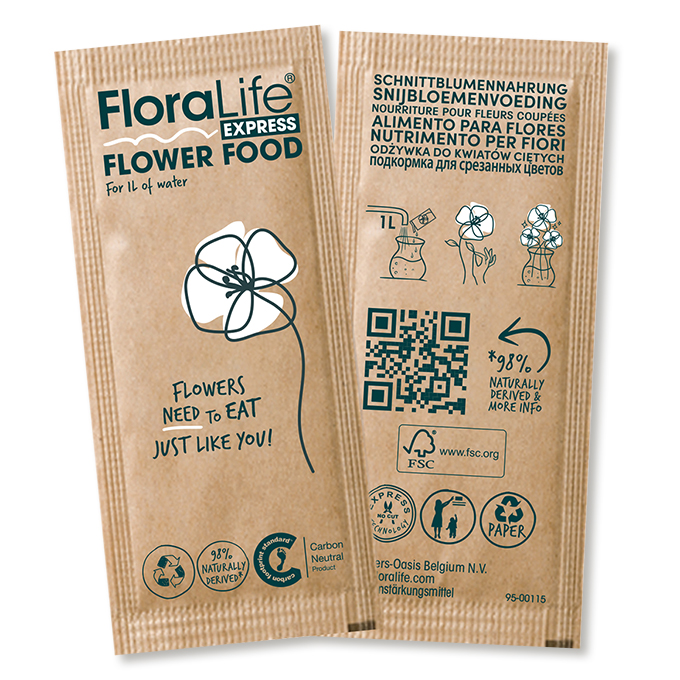 OASIS® FLORALIFE® Express Pulver Schnittblumennahrung 10 g, 500 Beutel