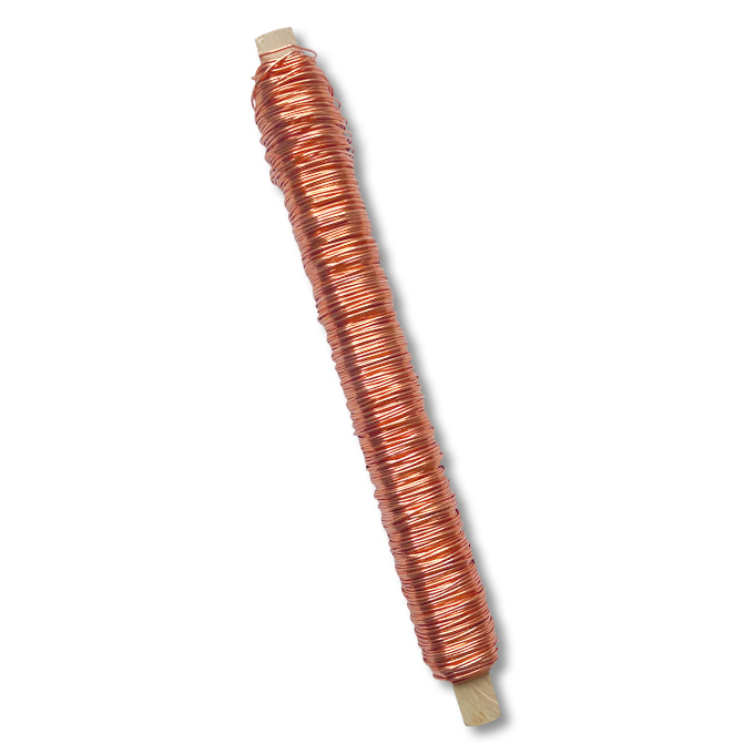 Fil de décoration cuivré, 100 g, 0.55 mm