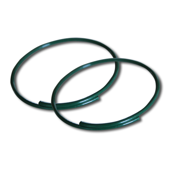 Bagues oeillets vert, ø 21 mm, recouvrement partiel, carton de 500 g