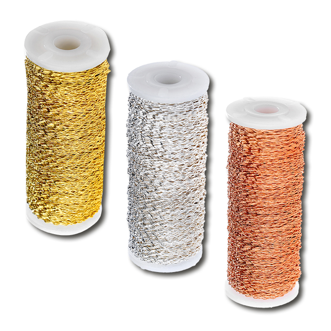 Bouilloneffektdraht silber, 100 g, 0.30 mm