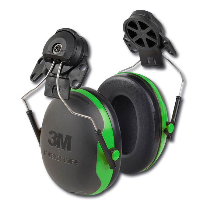 Helm-Gehörschutzkapseln 3M PELTOR, grau-grün