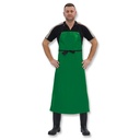 Tablier en Trevira vert, longueur 120 cm