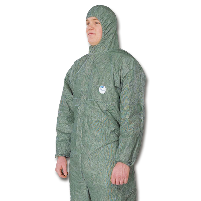 Schutzoverall Typ 5 und 6 TYVEK grün, Grösse M