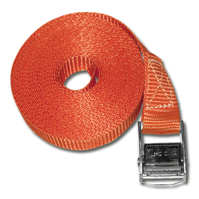 Umreifungsgurte mit Klemmschloss 25 mm breit, 5 m lang