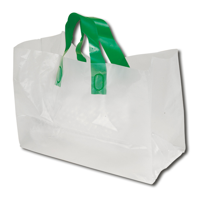 Tragetasche «Polyplant»  Polyethylen 60 my milchig-transparent, 35/17 x 24 cm, 500 Stück