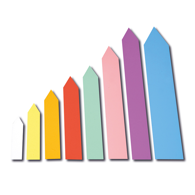 Stecketiketten orange 140 x 20 mm, Beutel à 500 Stück