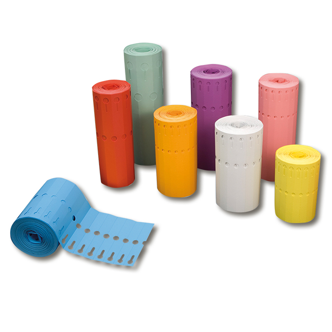 Schlaufenetiketten 200 my grün 220 x 25.4 mm, Rolle à 1'000 Stück