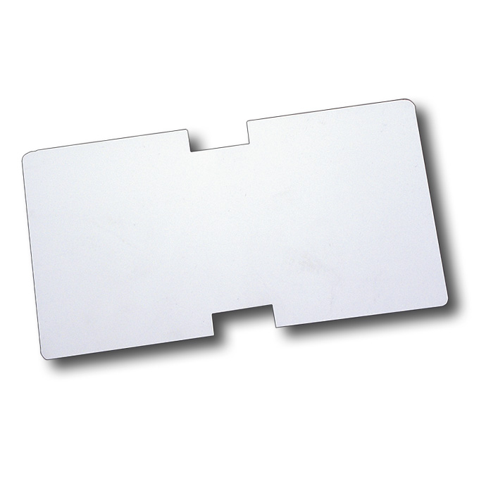 Schildblätter weiss 13.5 x 7 cm, Bund à 100 Stück