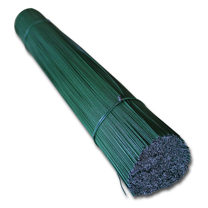 Fil de fer pour fleurs vert, 0.8 mm x 40 cm, botte de 2.5 kg