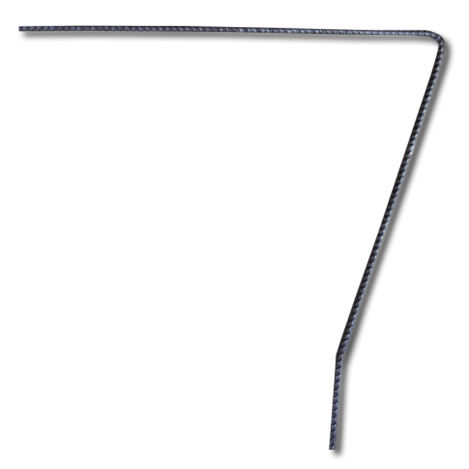 Agraffe L-förmig SPEZIAL grippt blank 25x20/5 cm, 100 Stück