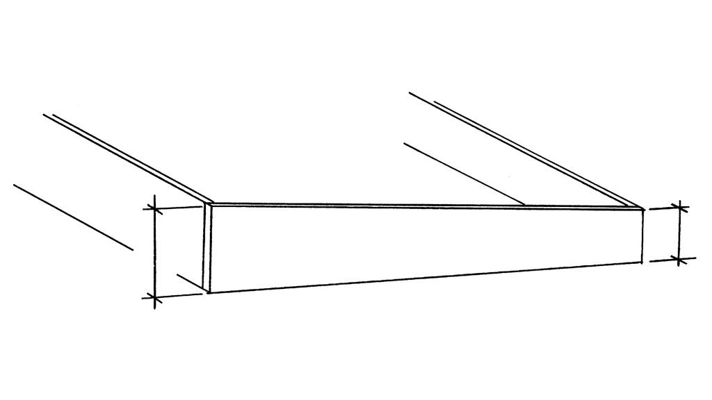 Tannenbrett 18 cm breit, 5 m lang