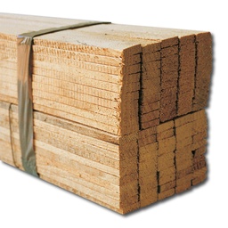 [130.251] Lattes en bois imprégnée, longueur 155 cm, botte à 100 pce.