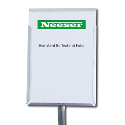 [436.525] Schildhalter A5 plus Hochformat, Stab 76 cm