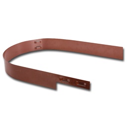 [138.010] Bordure acier brune peinte par poudrage 2 mm x 10.2 cm