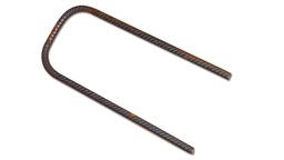 [137.951] Agraffe U-förmig gerippt blank 30 x 13 x 30 cm