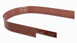 [138.015] Randbegrenzung Stahl braun pulverbeschichtet, Höhe 10.2 cm, Dicke 3 mm