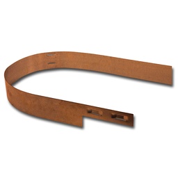 [138.065] Randbegrenzung Stahl unbeschichtet rostig 5 mm x 10.2 cm